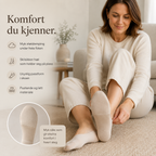 Silkesteg - Usynlige Komfortsokker