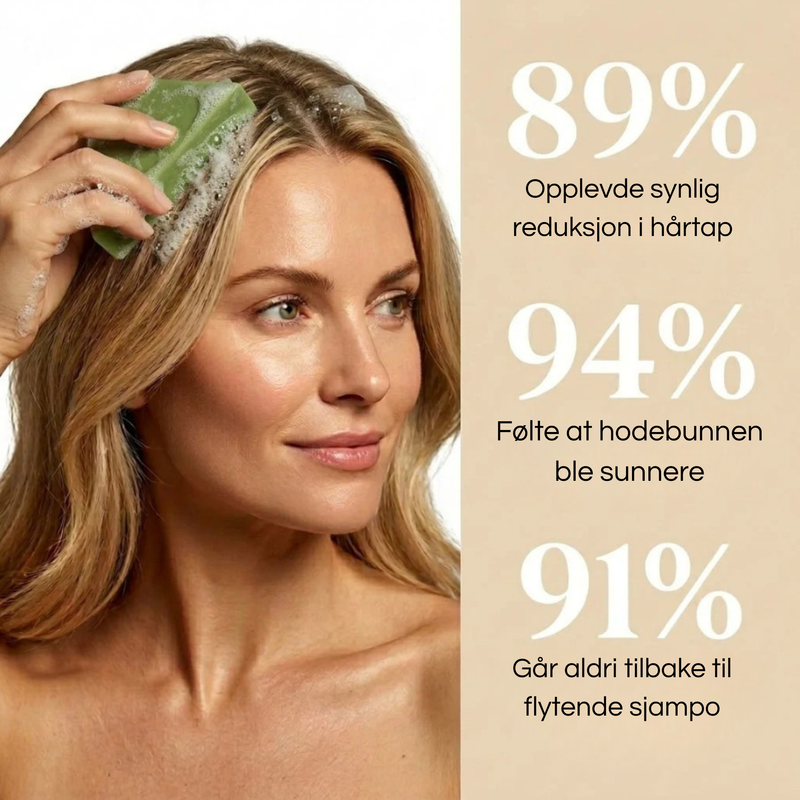 Håndlaget urtebasert shampoo bar