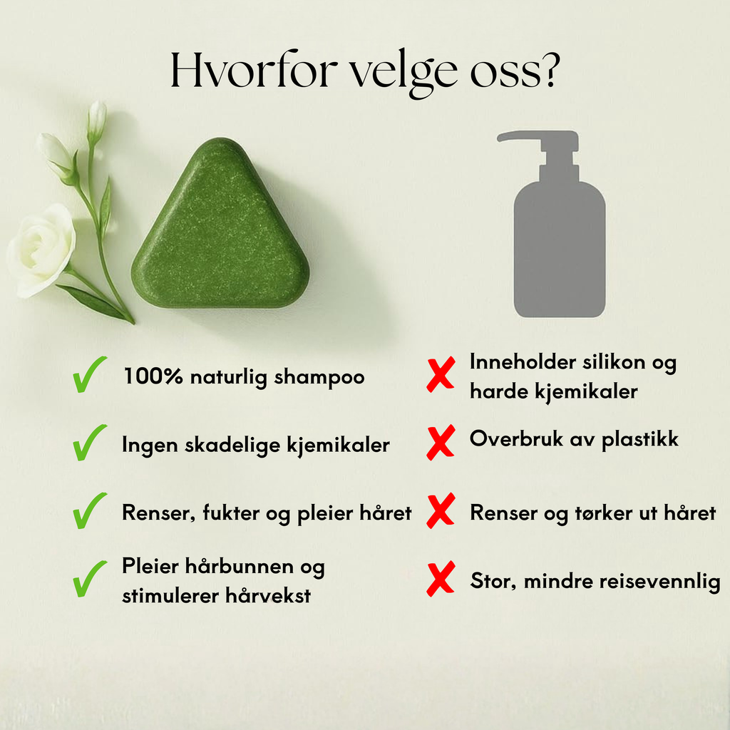 Håndlavet urtebaseret shampoobar